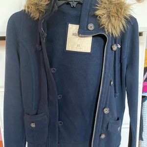Hollister Jacket with furry hood
